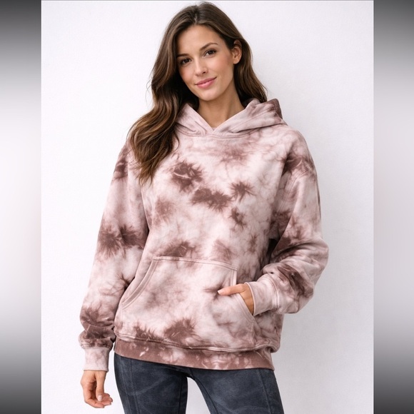 lululemon athletica Tops - Lululemon All Yours Tie Dye Hoodie Fleece Sz 8